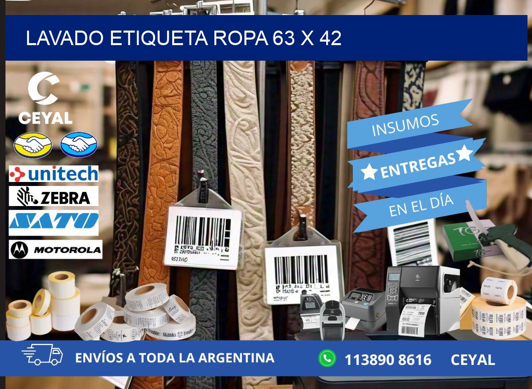 LAVADO ETIQUETA ROPA 63 x 42