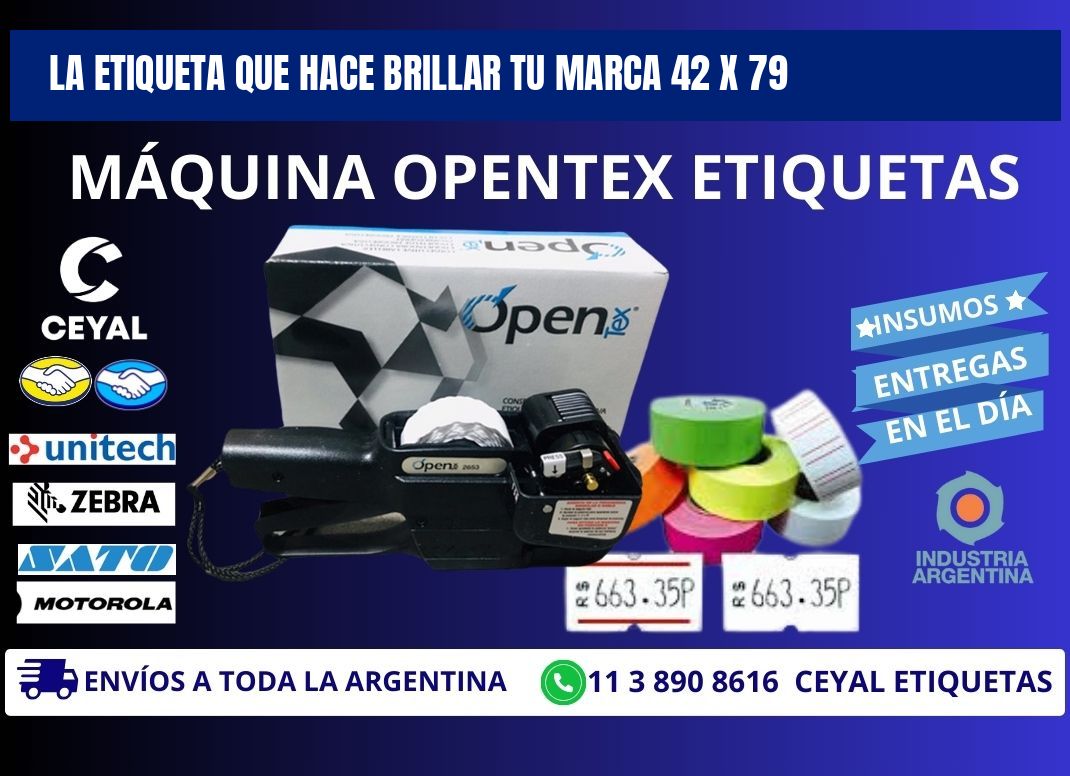 La Etiqueta que Hace Brillar Tu Marca 42 x 79