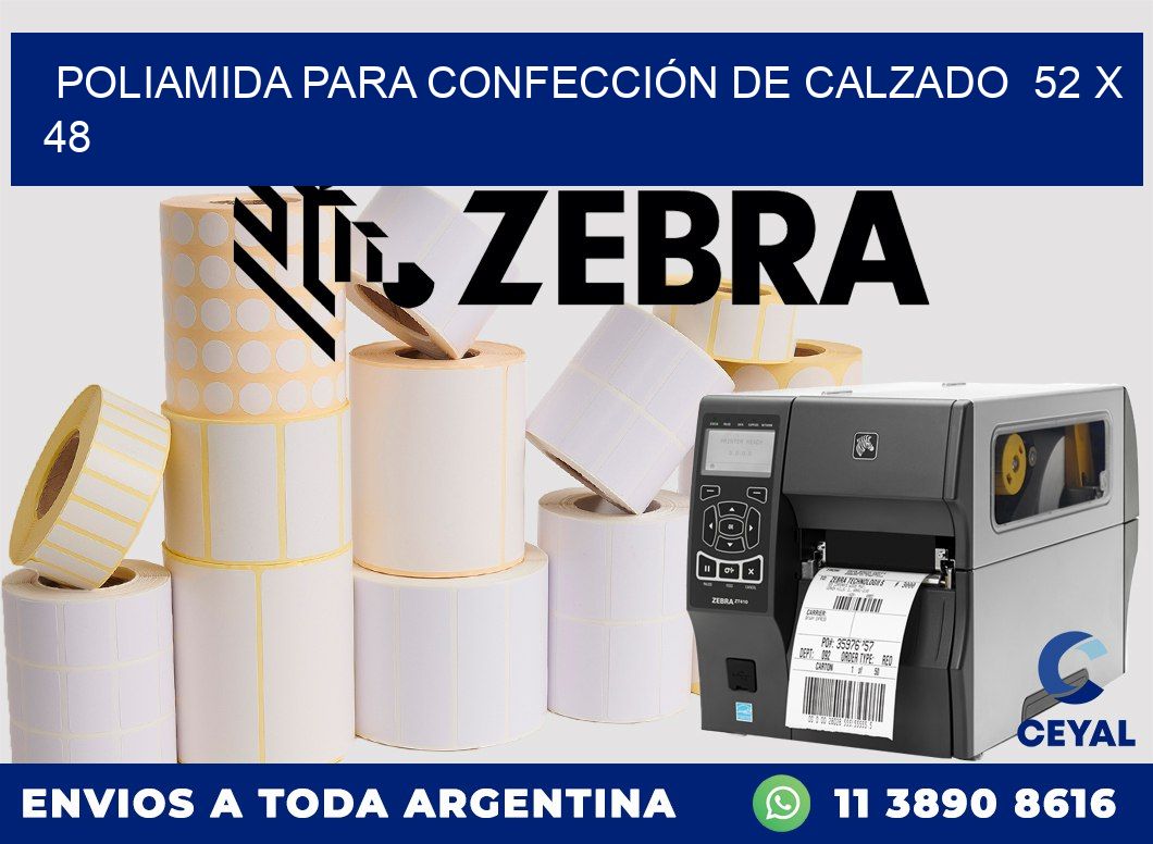 POLIAMIDA PARA CONFECCIÓN DE CALZADO  52 x 48