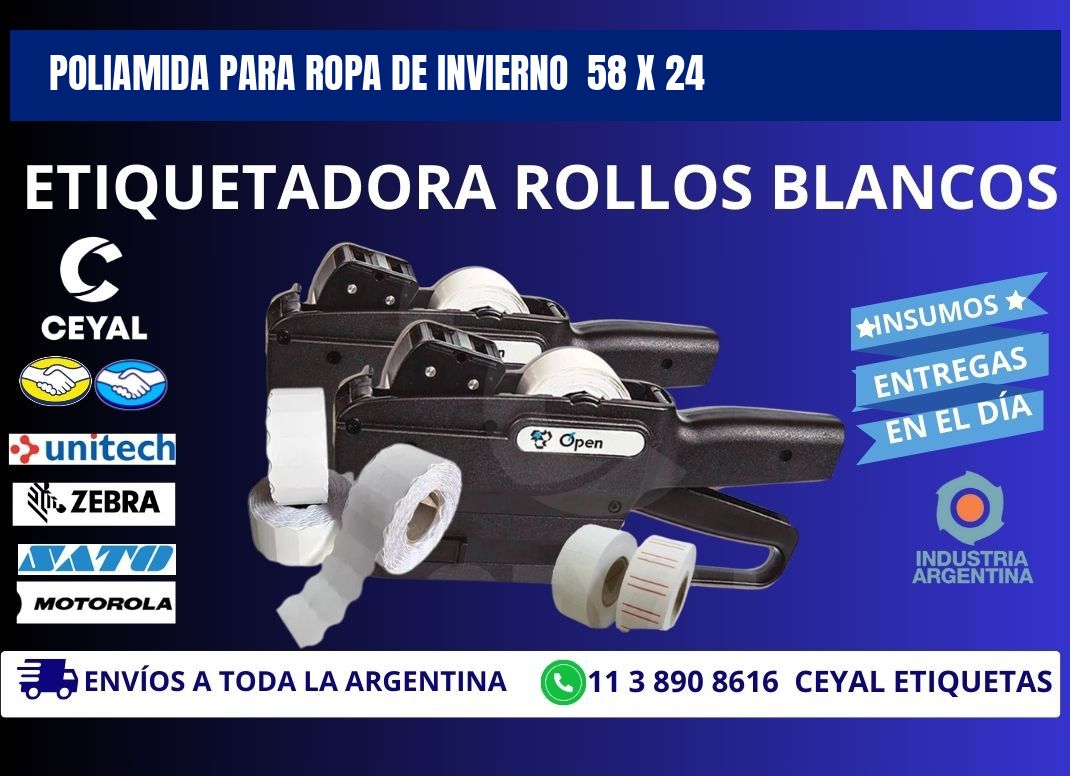 POLIAMIDA PARA ROPA DE INVIERNO  58 x 24