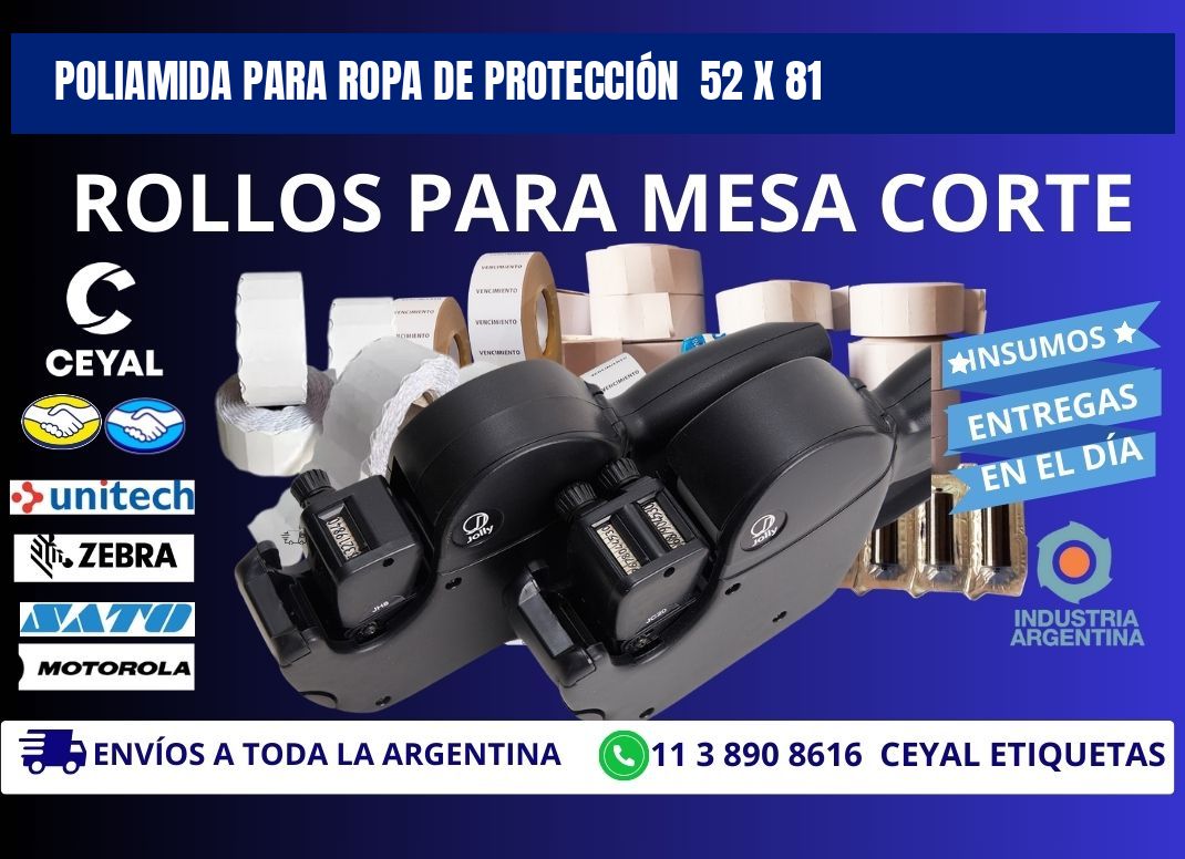 POLIAMIDA PARA ROPA DE PROTECCIÓN  52 x 81