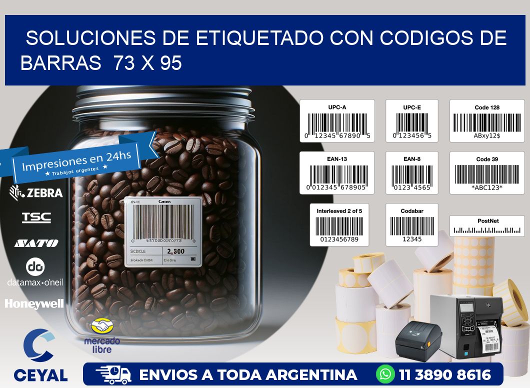 Soluciones de Etiquetado con Codigos de Barras  73 x 95