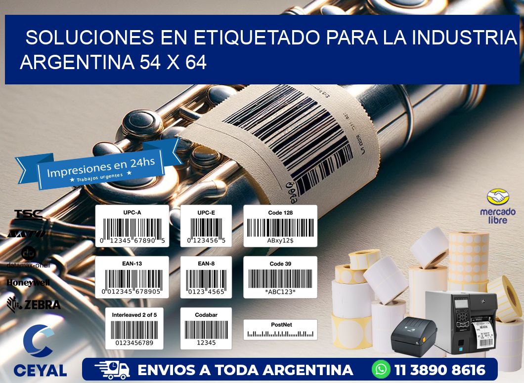 Soluciones en Etiquetado para la Industria Argentina 54 x 64