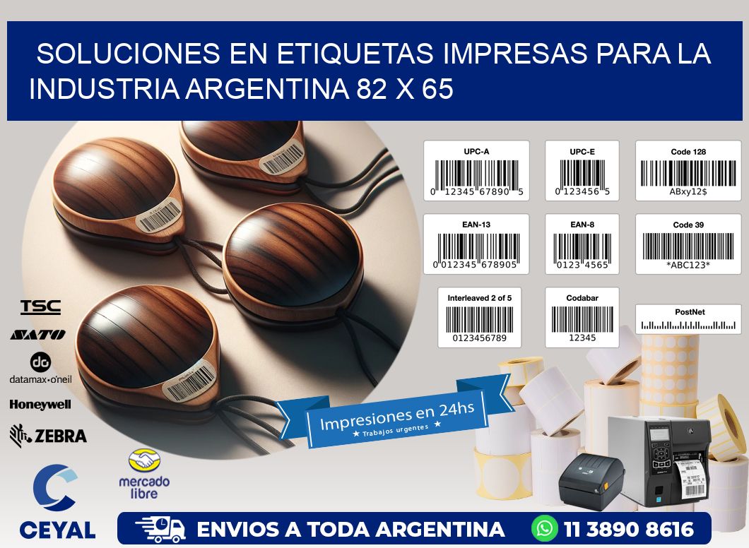 Soluciones en Etiquetas Impresas para la Industria Argentina 82 x 65