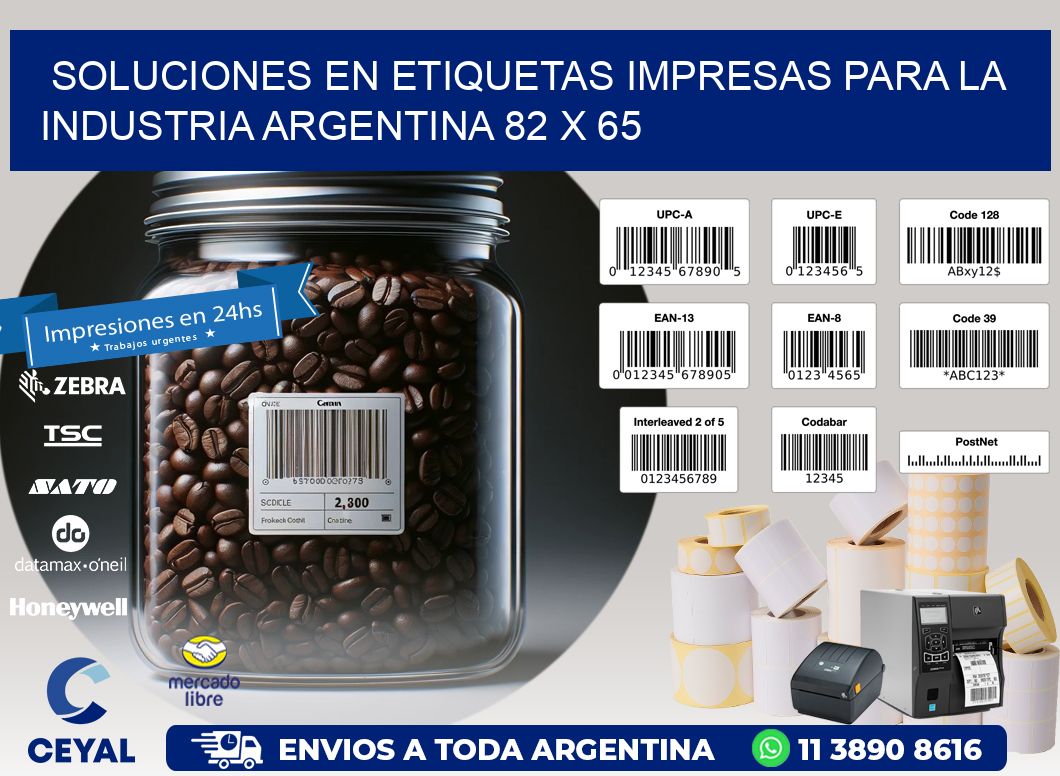 Soluciones en Etiquetas Impresas para la Industria Argentina 82 x 65