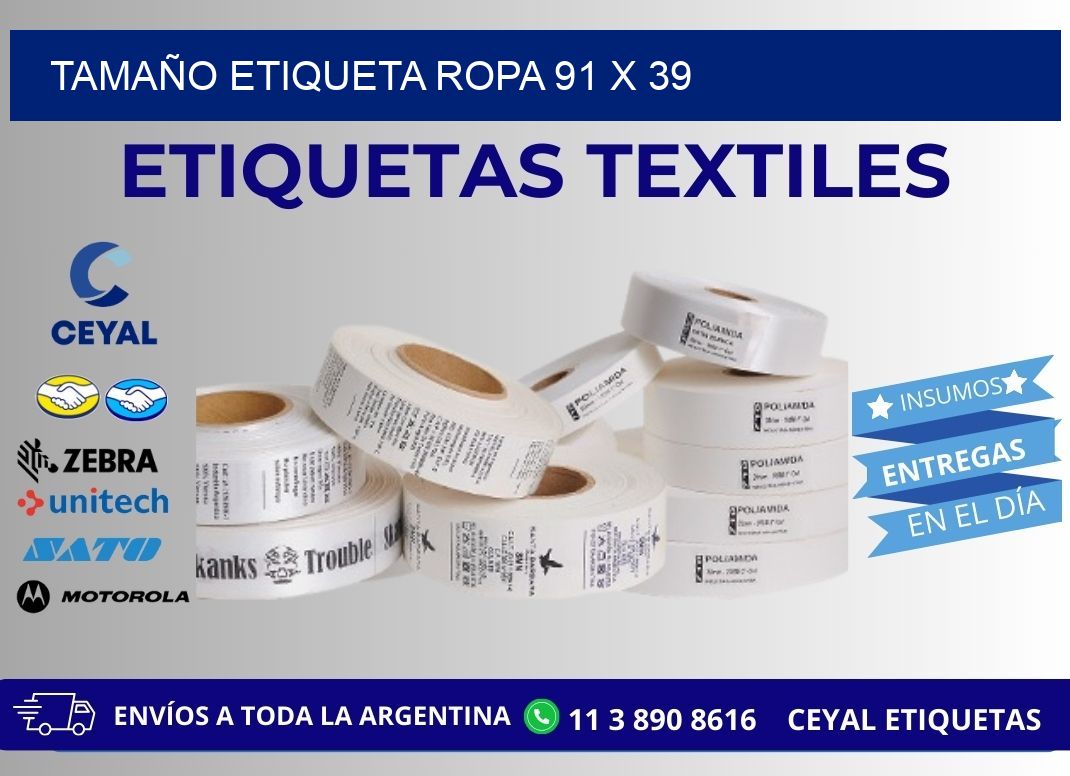 TAMAÑO ETIQUETA ROPA 91 x 39