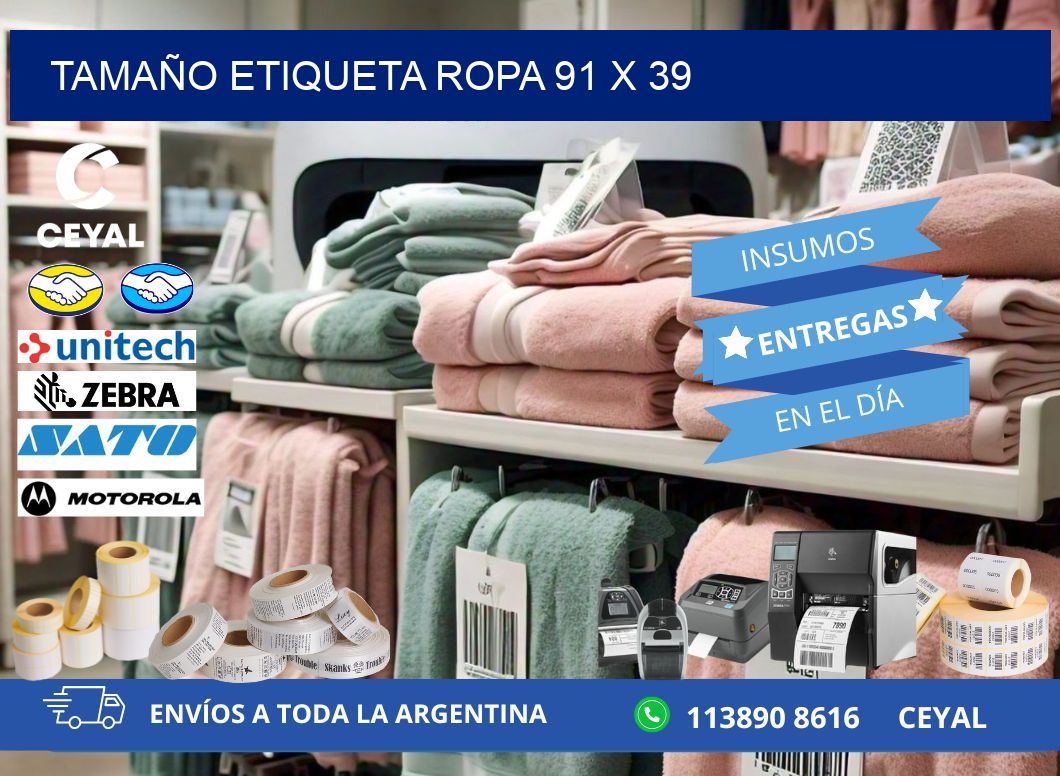 TAMAÑO ETIQUETA ROPA 91 x 39