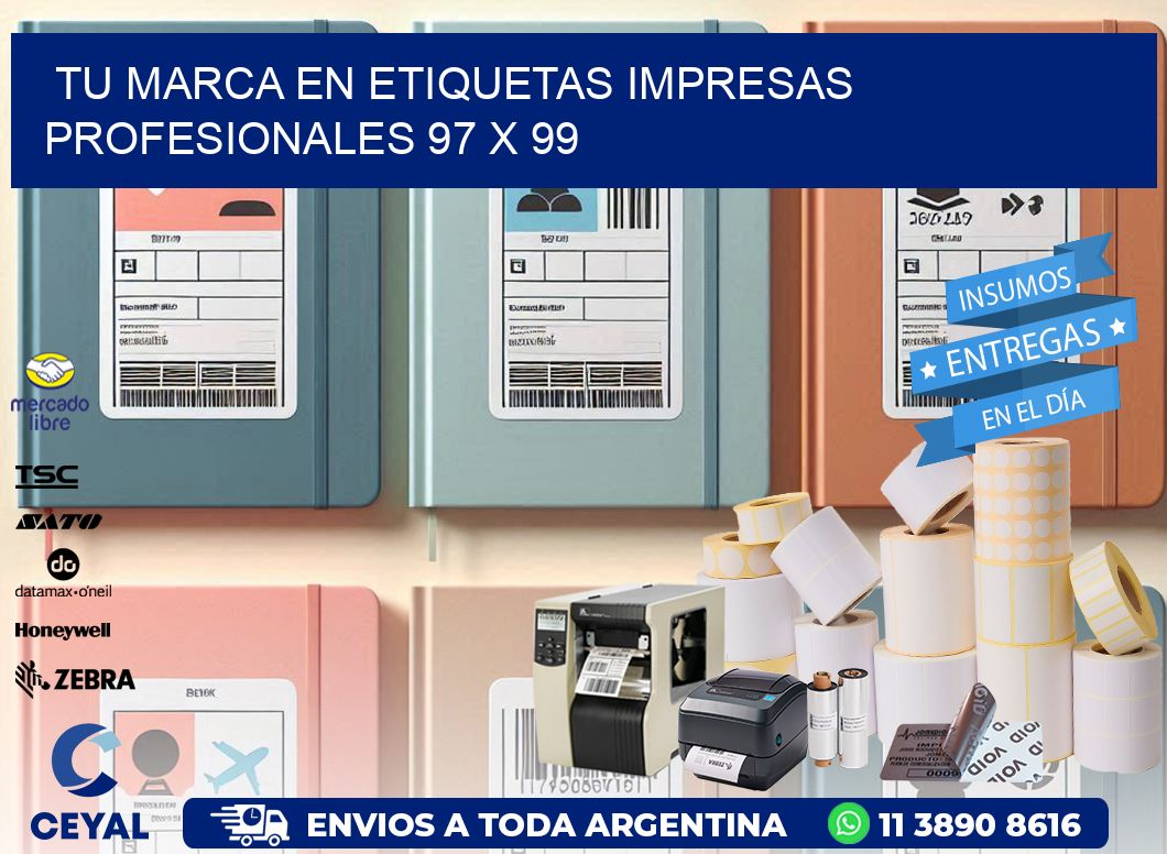Tu Marca en Etiquetas Impresas Profesionales 97 x 99