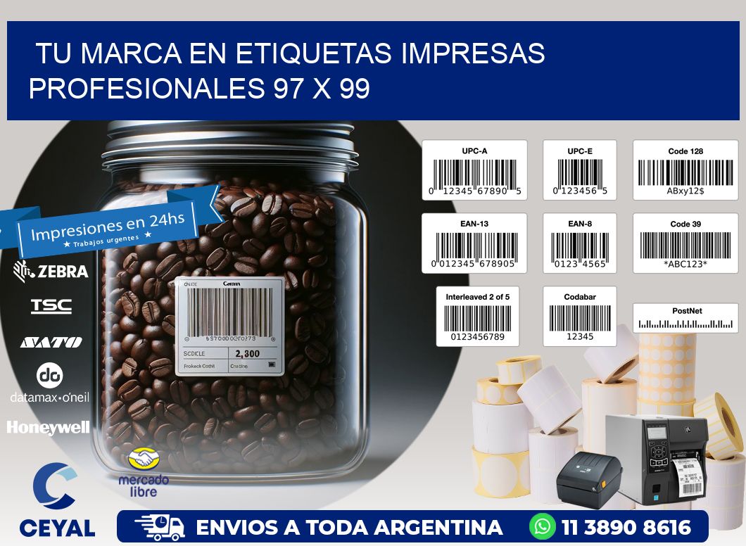 Tu Marca en Etiquetas Impresas Profesionales 97 x 99