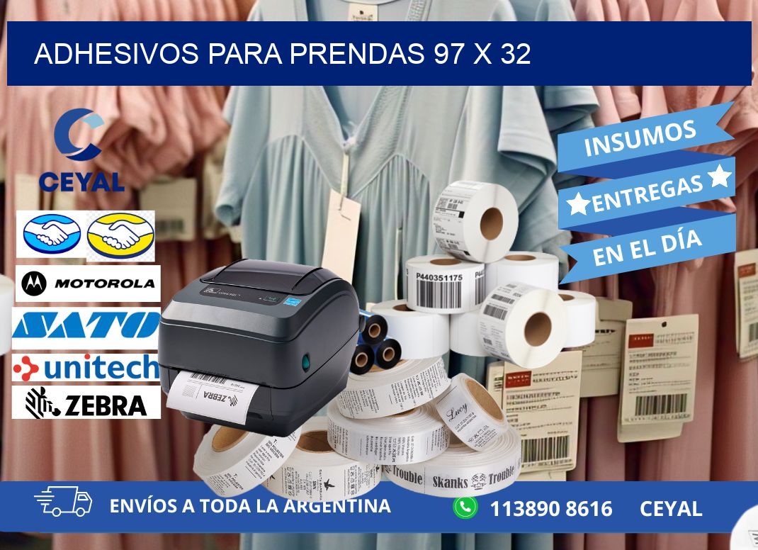 ADHESIVOS PARA PRENDAS 97 x 32