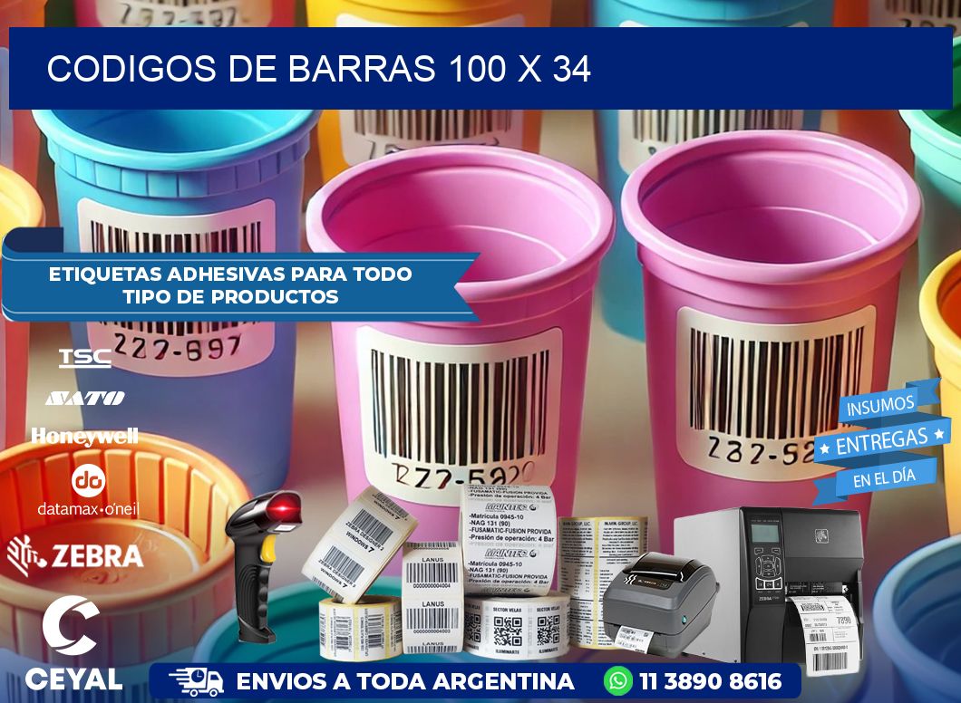 CODIGOS DE BARRAS 100 x 34