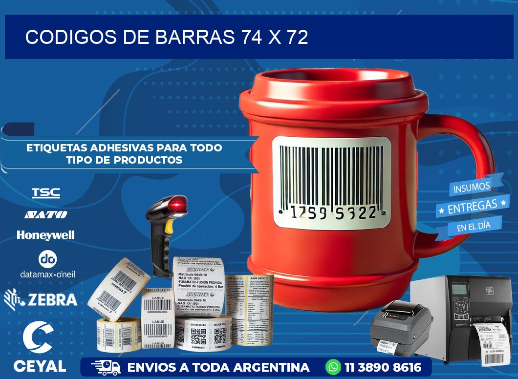 CODIGOS DE BARRAS 74 x 72