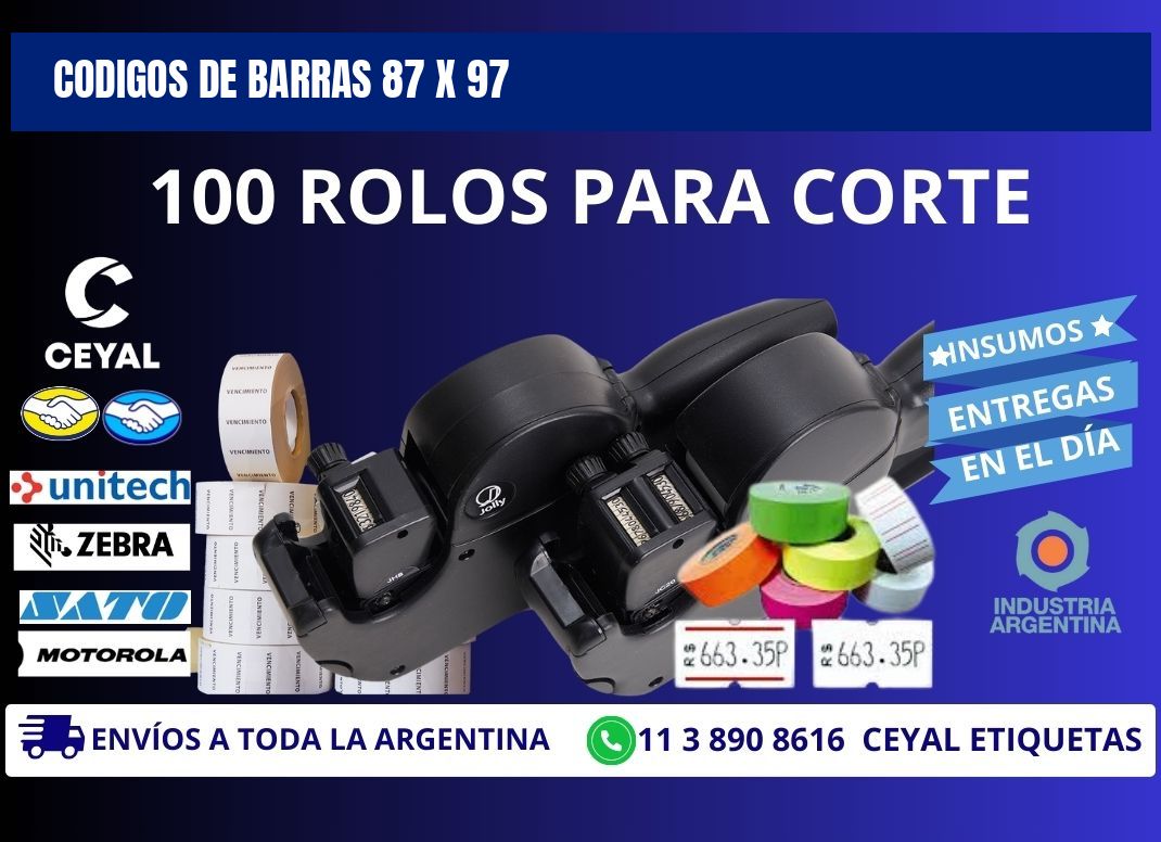 CODIGOS DE BARRAS 87 x 97