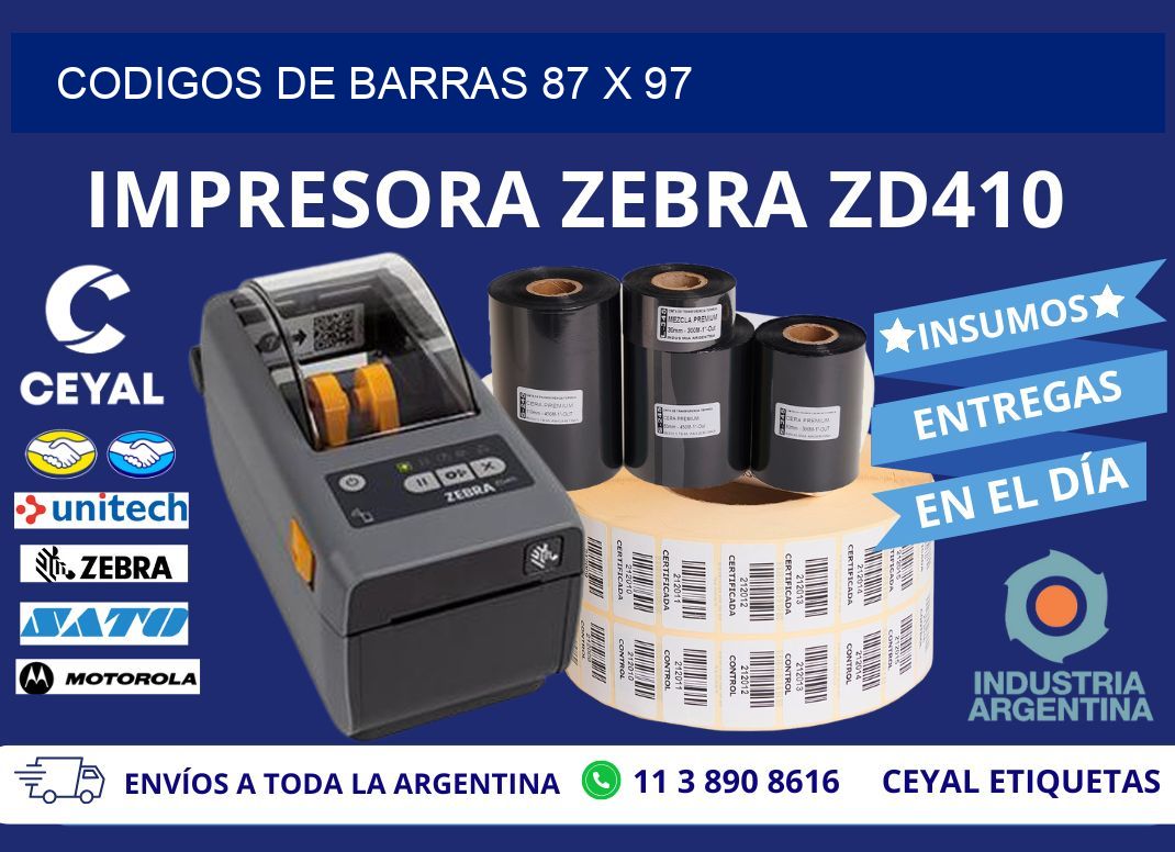 CODIGOS DE BARRAS 87 x 97