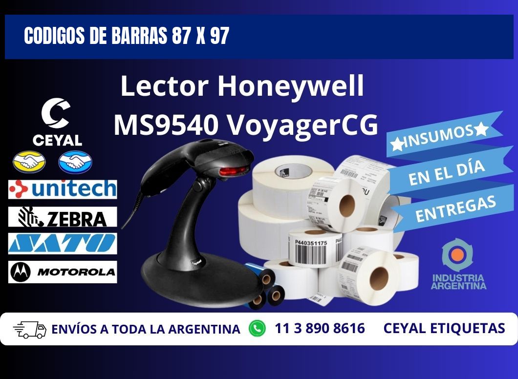 CODIGOS DE BARRAS 87 x 97