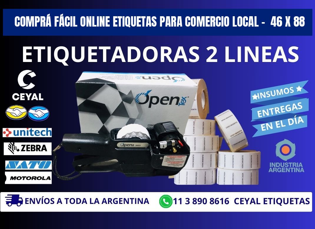 COMPRÁ FÁCIL ONLINE ETIQUETAS PARA COMERCIO LOCAL –  46 x 88