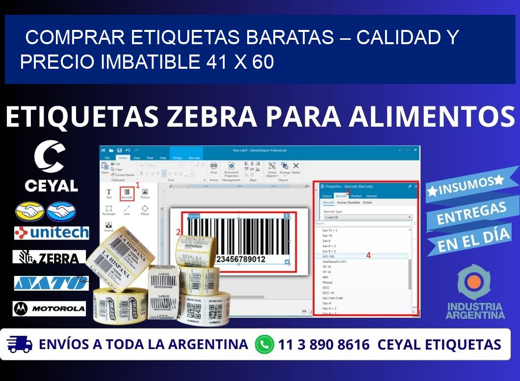 COMPRAR ETIQUETAS BARATAS – CALIDAD Y PRECIO IMBATIBLE 41 x 60