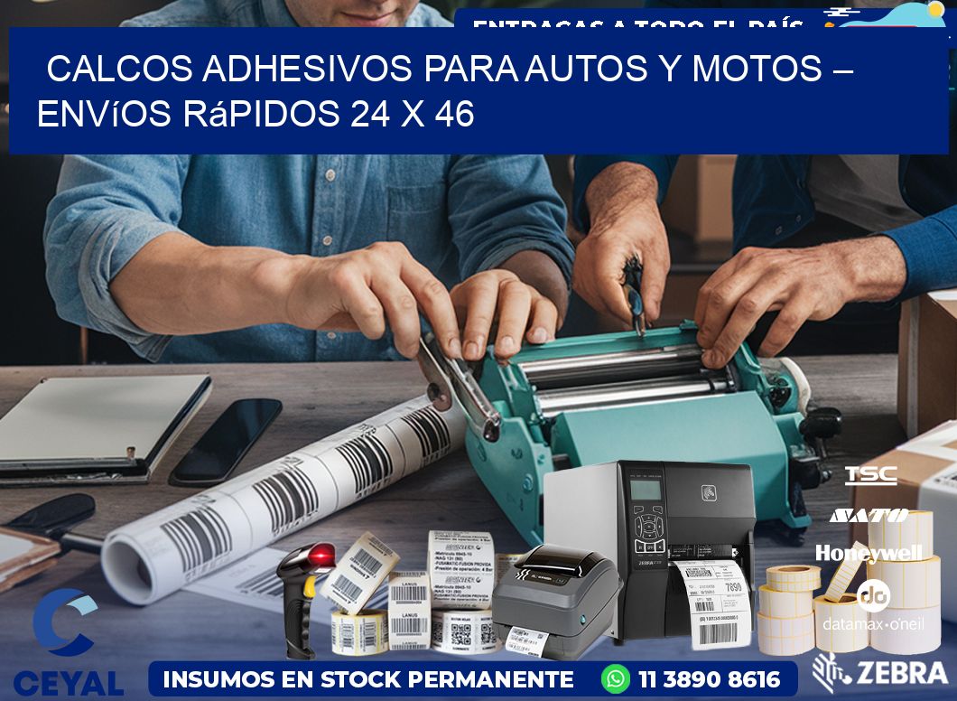 Calcos Adhesivos para Autos y Motos – Envíos Rápidos 24 x 46