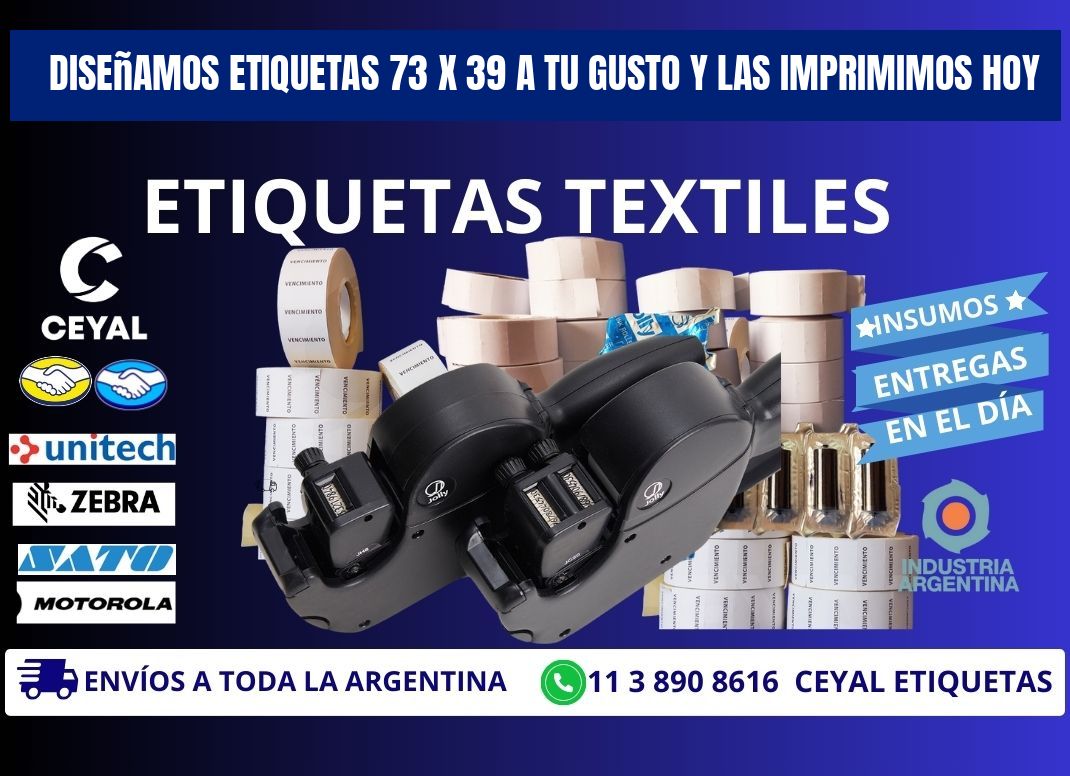 Diseñamos Etiquetas 73 x 39 a Tu Gusto y las Imprimimos Hoy