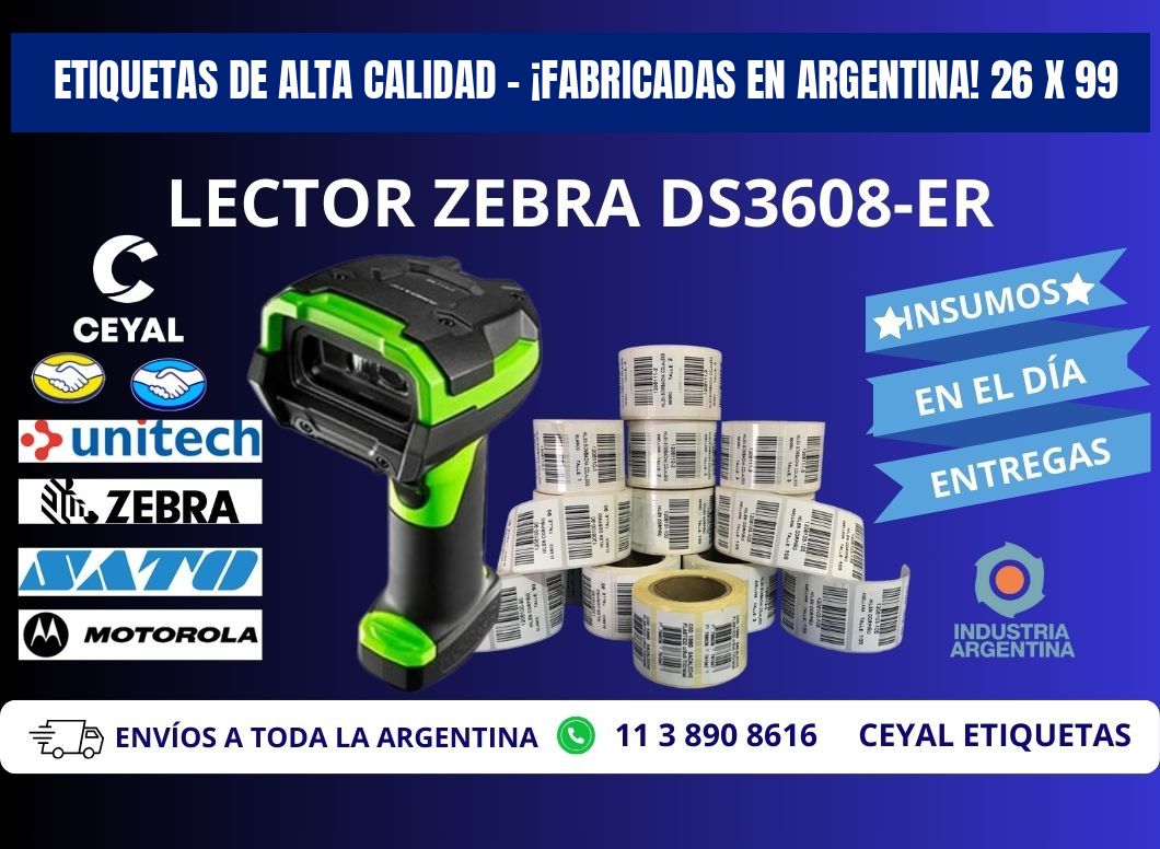 ETIQUETAS DE ALTA CALIDAD – ¡FABRICADAS EN ARGENTINA! 26 x 99