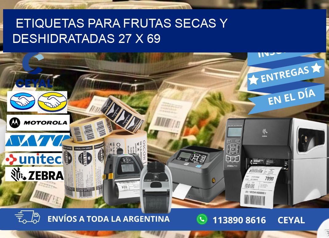 ETIQUETAS PARA FRUTAS SECAS Y DESHIDRATADAS 27 x 69