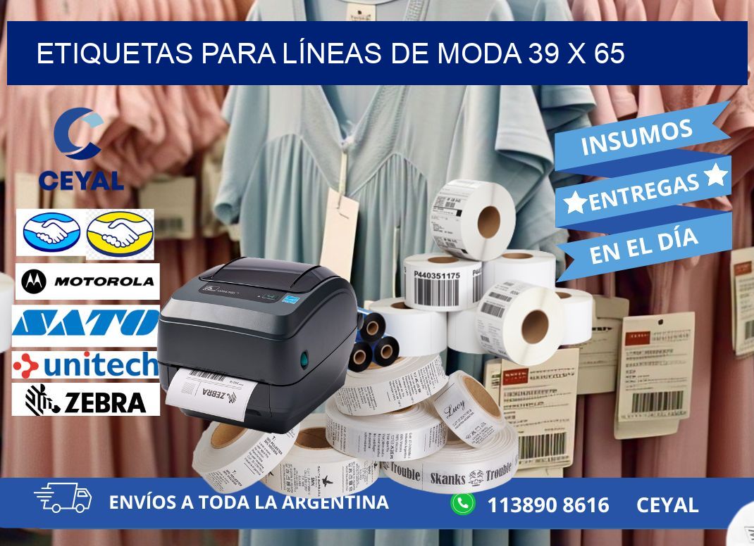 ETIQUETAS PARA LÍNEAS DE MODA 39 x 65