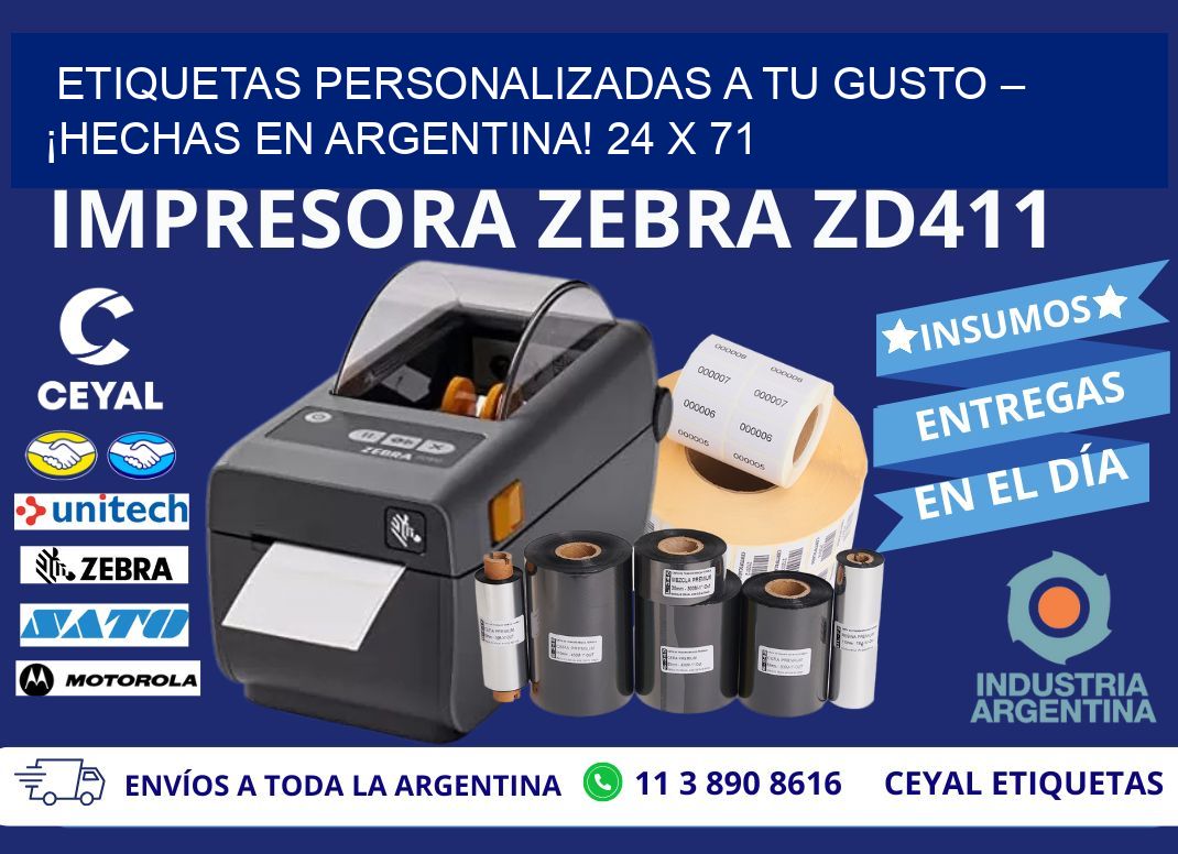 ETIQUETAS PERSONALIZADAS A TU GUSTO – ¡HECHAS EN ARGENTINA! 24 x 71