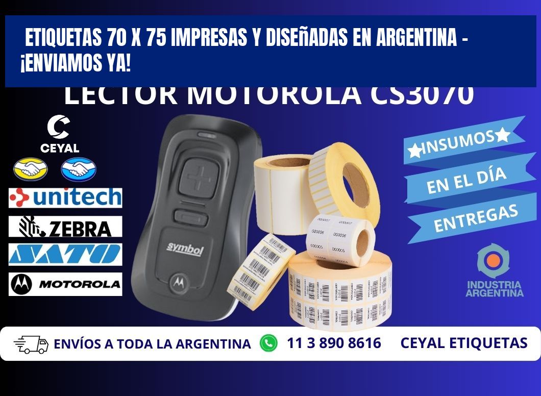 Etiquetas 70 x 75 Impresas y Diseñadas en Argentina – ¡Enviamos Ya!