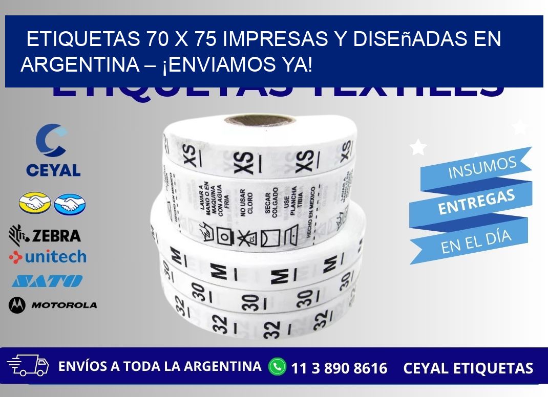 Etiquetas 70 x 75 Impresas y Diseñadas en Argentina – ¡Enviamos Ya!