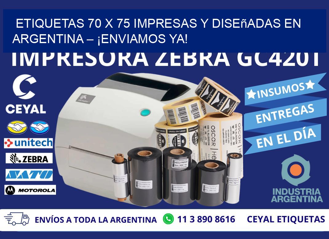 Etiquetas 70 x 75 Impresas y Diseñadas en Argentina – ¡Enviamos Ya!