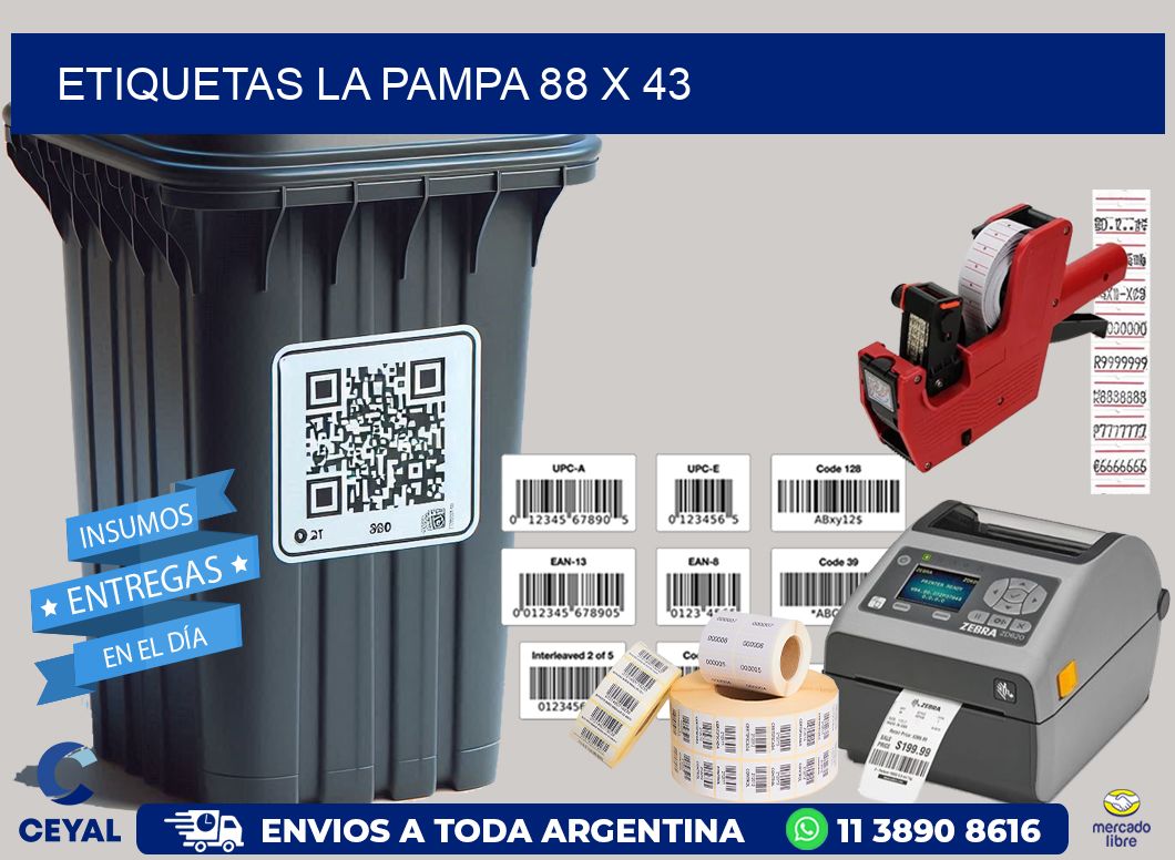 Etiquetas La Pampa 88 x 43