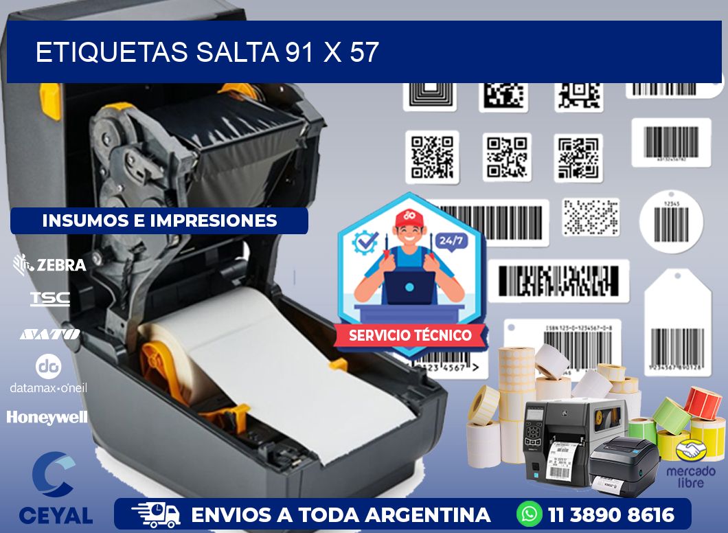 Etiquetas Salta 91 x 57