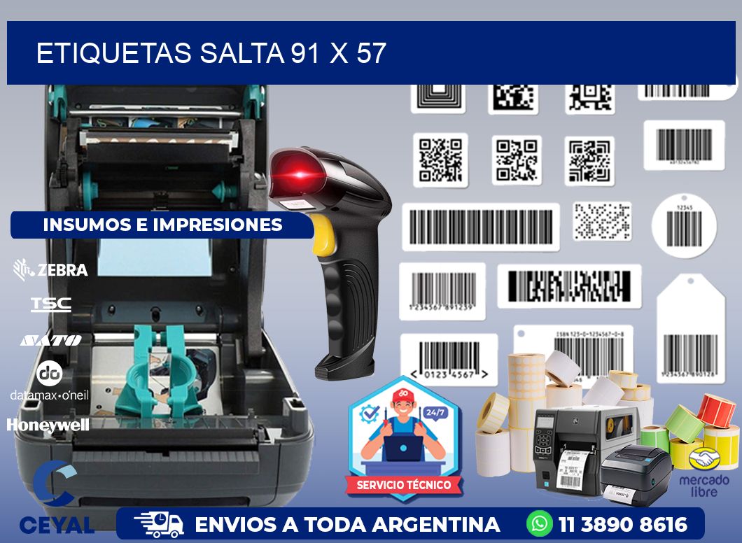 Etiquetas Salta 91 x 57