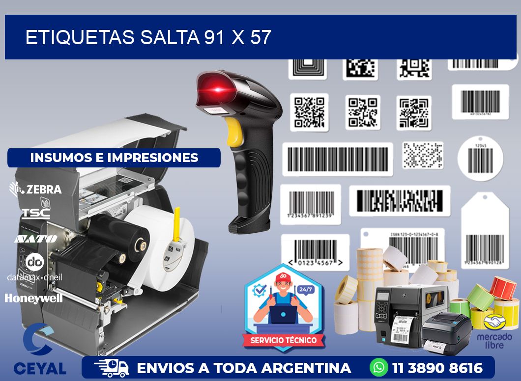 Etiquetas Salta 91 x 57