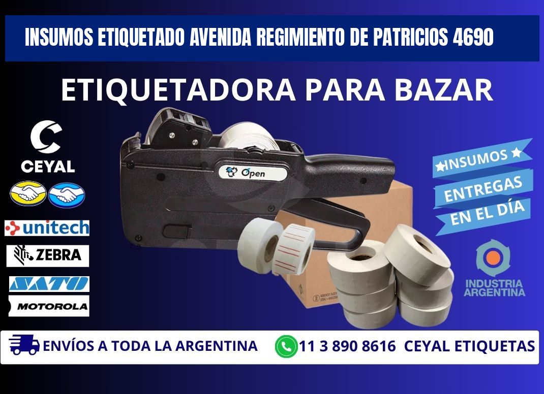 INSUMOS ETIQUETADO Avenida Regimiento de Patricios 4690