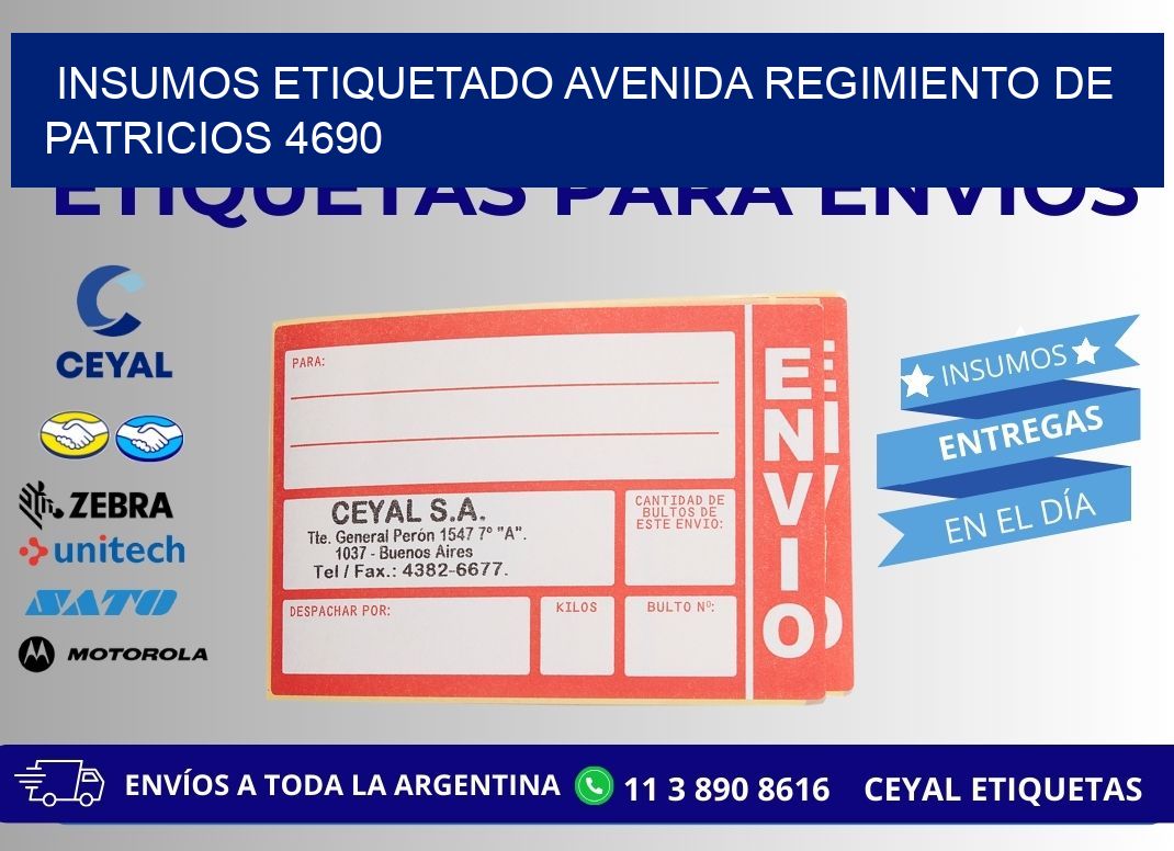 INSUMOS ETIQUETADO Avenida Regimiento de Patricios 4690
