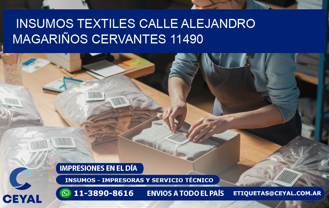 INSUMOS TEXTILES CALLE ALEJANDRO MAGARIÑOS CERVANTES 11490