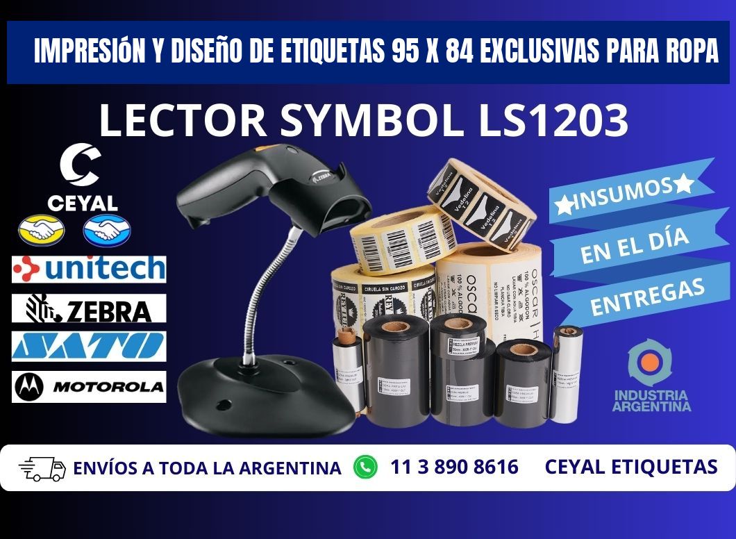 Impresión y Diseño de Etiquetas 95 x 84 Exclusivas para Ropa