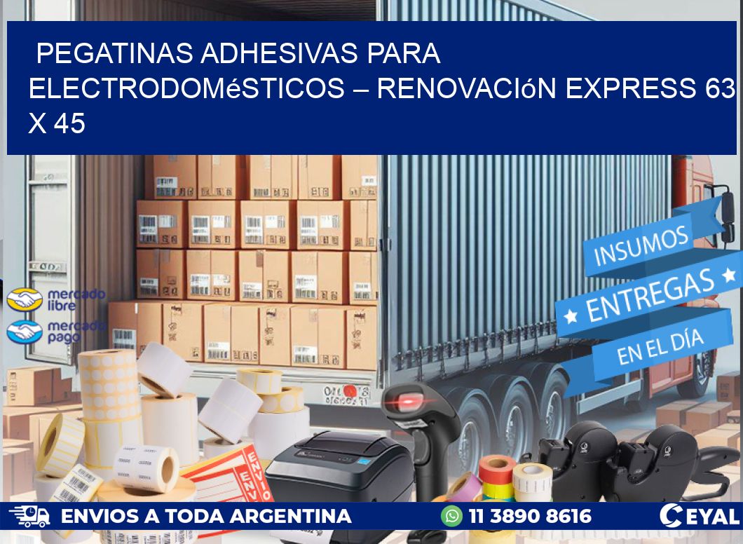 Pegatinas Adhesivas para Electrodomésticos – Renovación Express 63 x 45