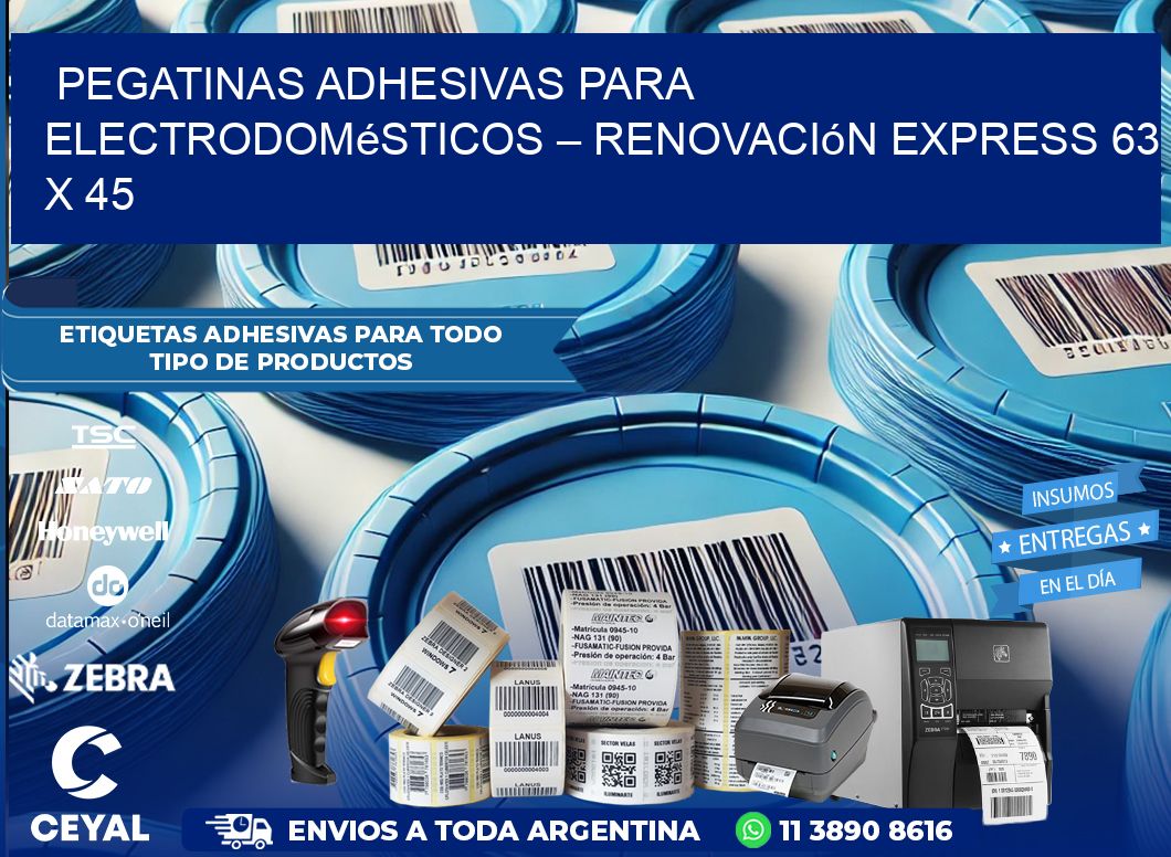 Pegatinas Adhesivas para Electrodomésticos – Renovación Express 63 x 45