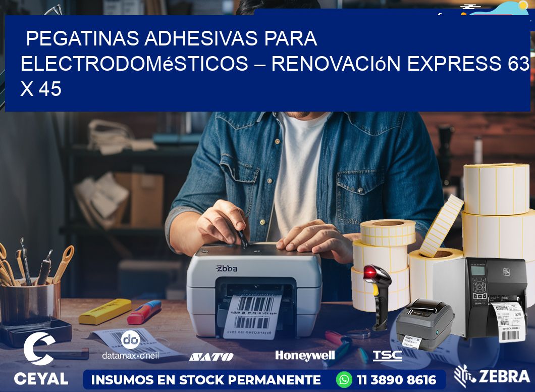 Pegatinas Adhesivas para Electrodomésticos – Renovación Express 63 x 45