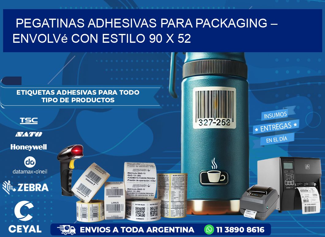 Pegatinas Adhesivas para Packaging – Envolvé con Estilo 90 x 52