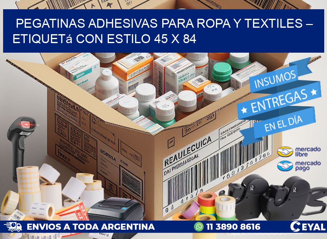 Pegatinas Adhesivas para Ropa y Textiles – Etiquetá con Estilo 45 x 84