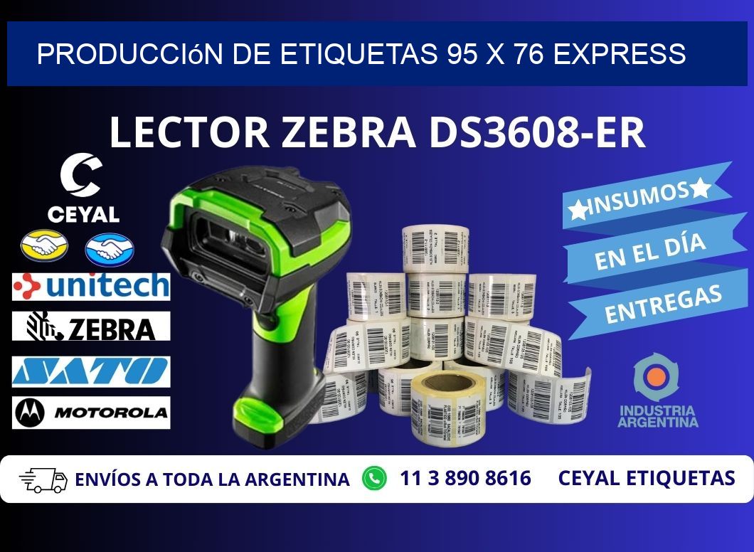 Producción de Etiquetas 95 x 76 Express