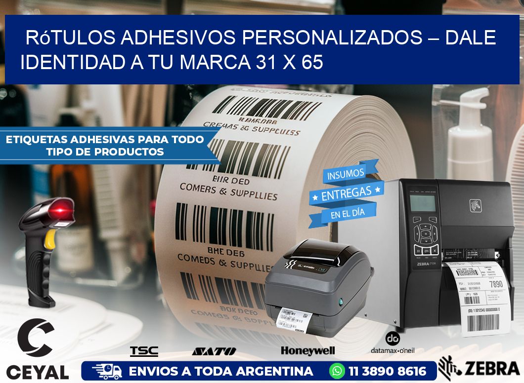 Rótulos Adhesivos Personalizados – Dale Identidad a Tu Marca 31 x 65