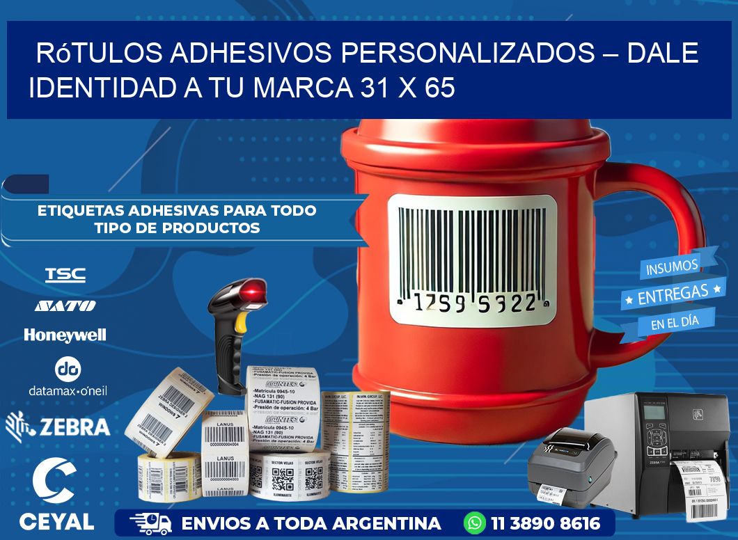 Rótulos Adhesivos Personalizados – Dale Identidad a Tu Marca 31 x 65