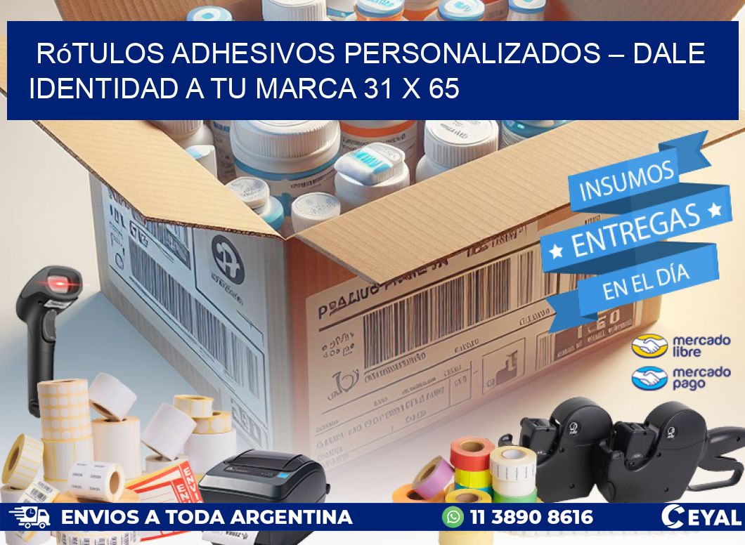 Rótulos Adhesivos Personalizados – Dale Identidad a Tu Marca 31 x 65