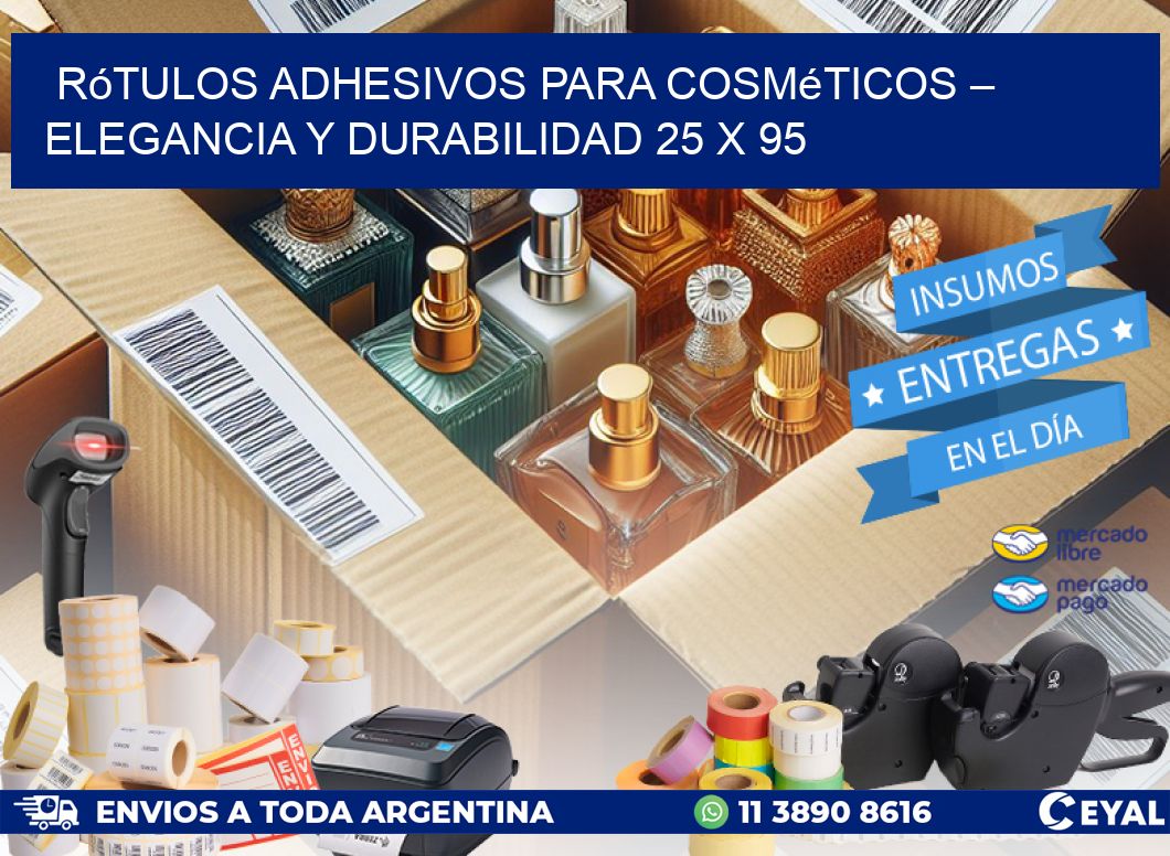 Rótulos Adhesivos para Cosméticos – Elegancia y Durabilidad 25 x 95