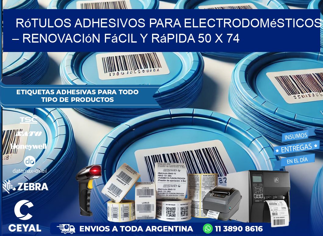 Rótulos Adhesivos para Electrodomésticos – Renovación Fácil y Rápida 50 x 74