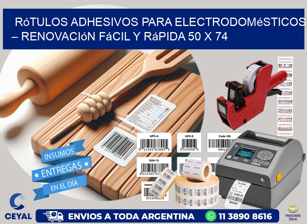 Rótulos Adhesivos para Electrodomésticos – Renovación Fácil y Rápida 50 x 74